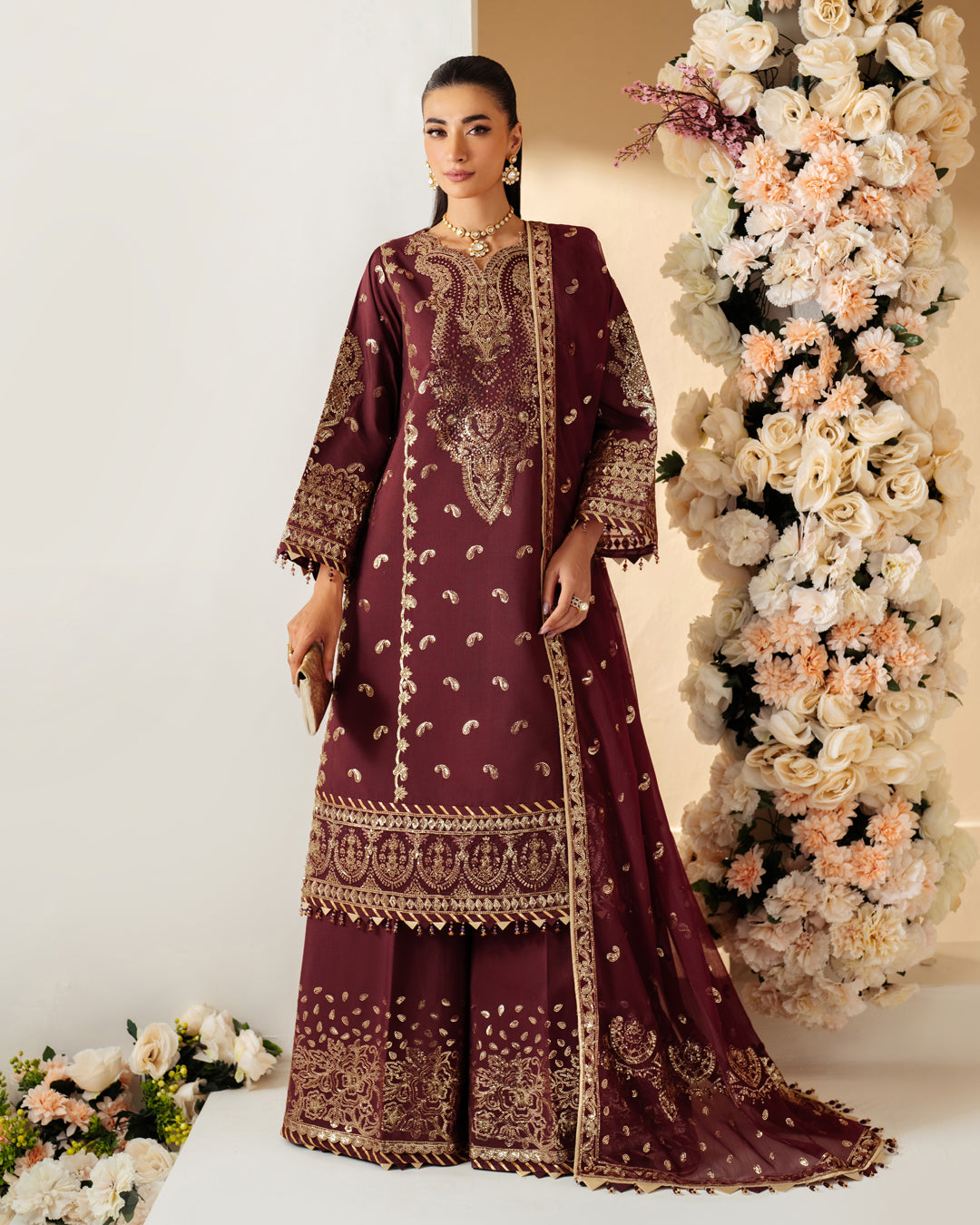 Alizeh | Luxe Raw Silk | AF-RS-15-Pearly