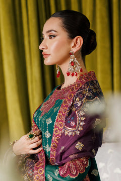 AF-CH-2174-Nagar C Sea Green Embroidered Chiffon