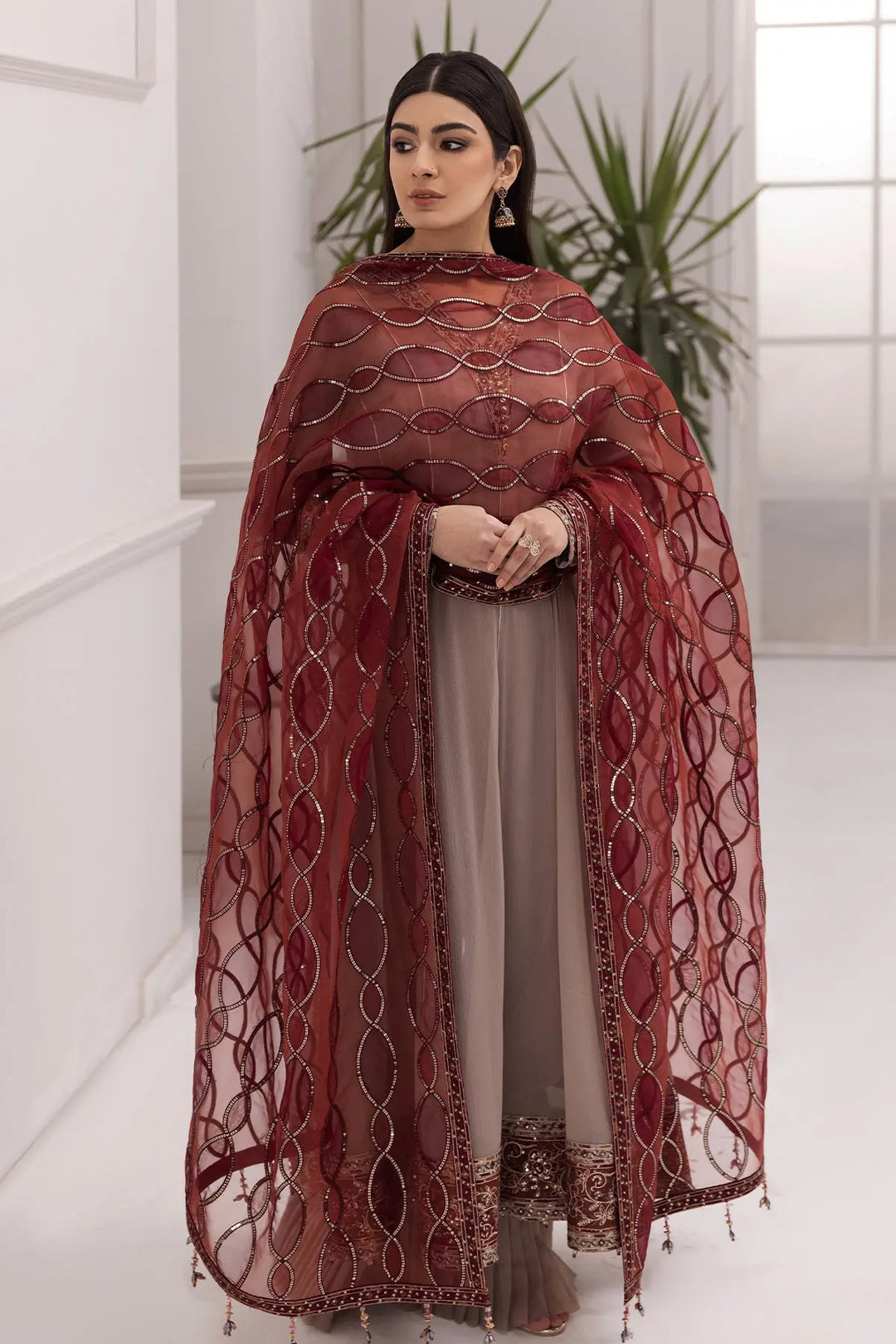 Beige Dress 3 piece - RTW1010 Ready to Wear