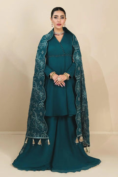 Sea Green Peplum 3 piece - RTW1015 Ready to Wear