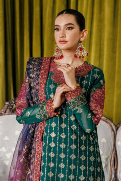 AF-CH-2174-Nagar C Sea Green Embroidered Chiffon