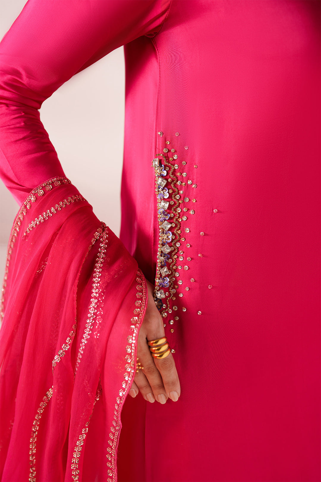 Pink Dress 3 piece - RTW1029