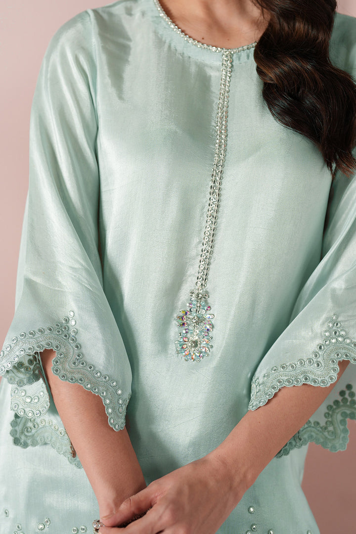 Ice Blue Dress 3 piece - RTW1030