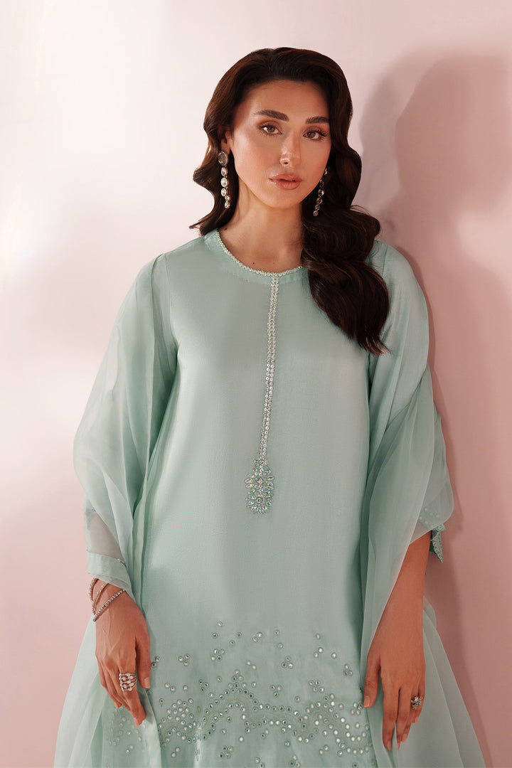 Ice Blue Dress 3 piece - RTW1030