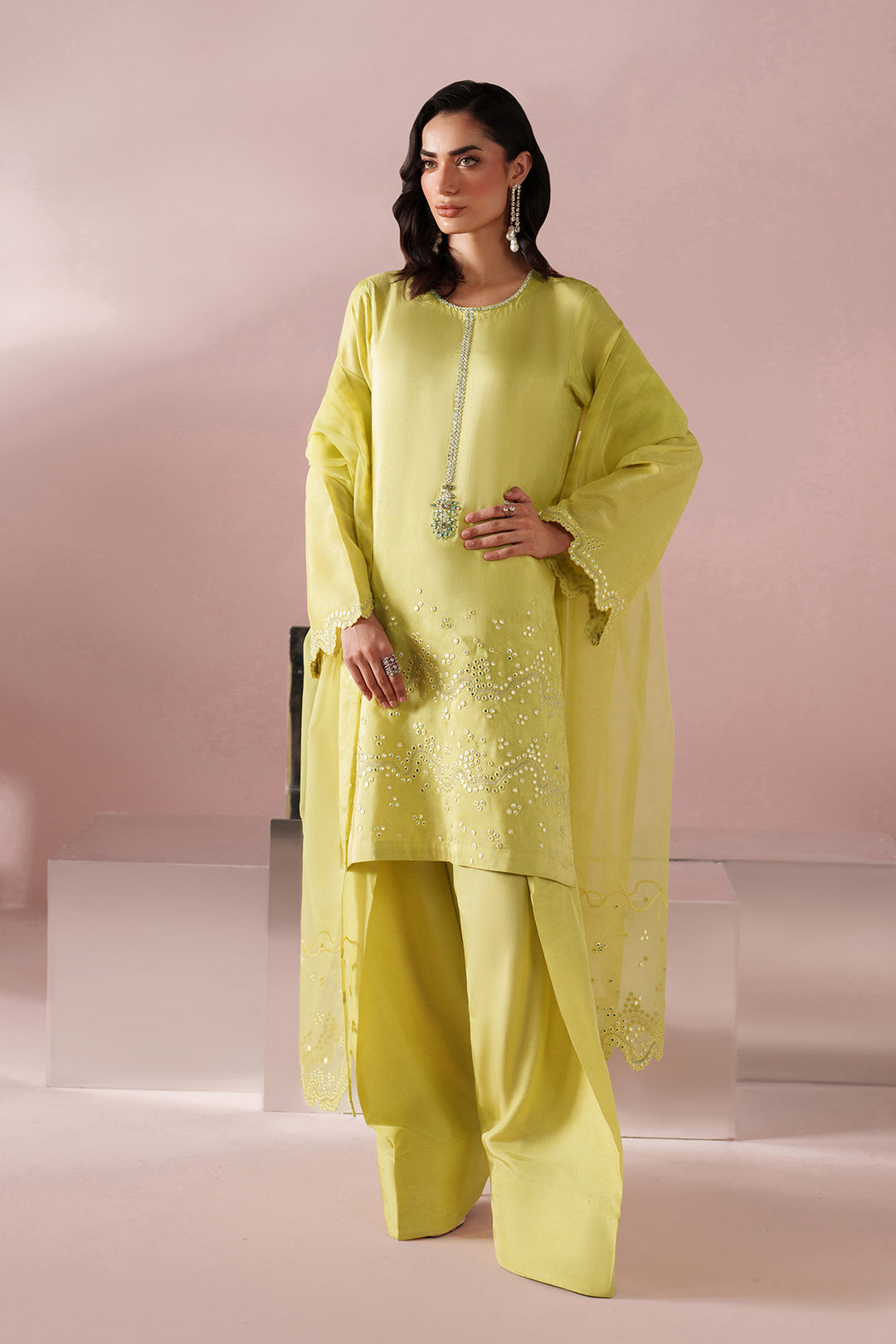 Yellow Dress 3 piece - RTW1031