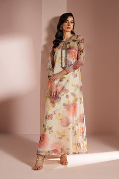 Skin Printed Dress 4 piece - RTW1032
