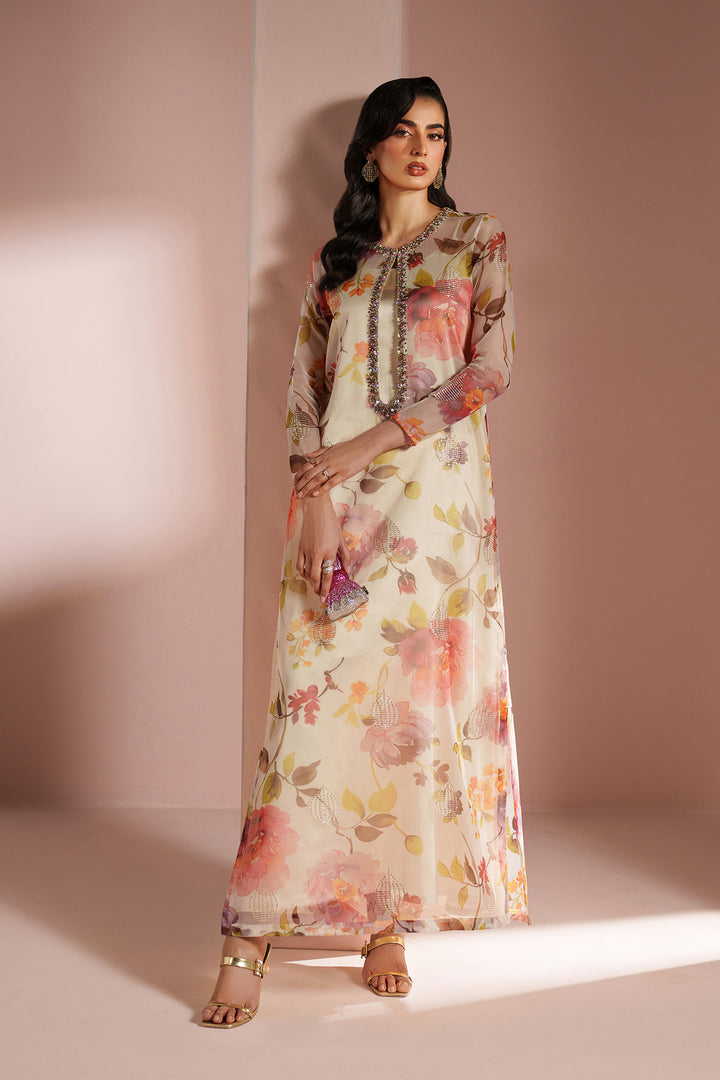 Skin Printed Dress 4 piece - RTW1032