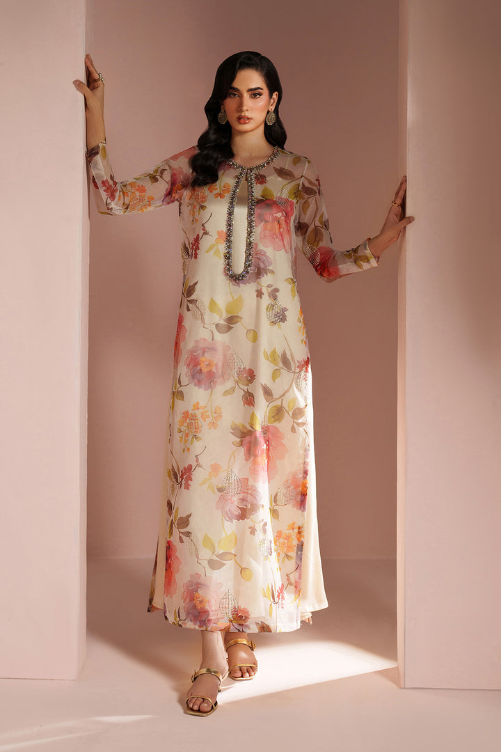 Skin Printed Dress 4 piece - RTW1032