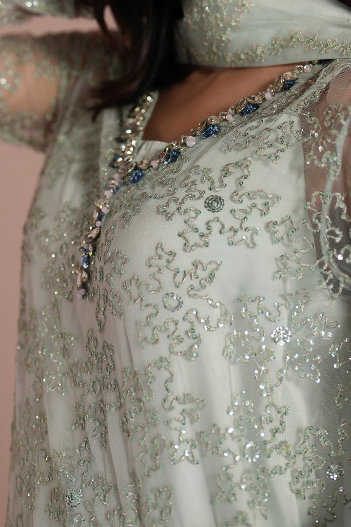 Ice Blue Dress 4 Piece - RTW1033