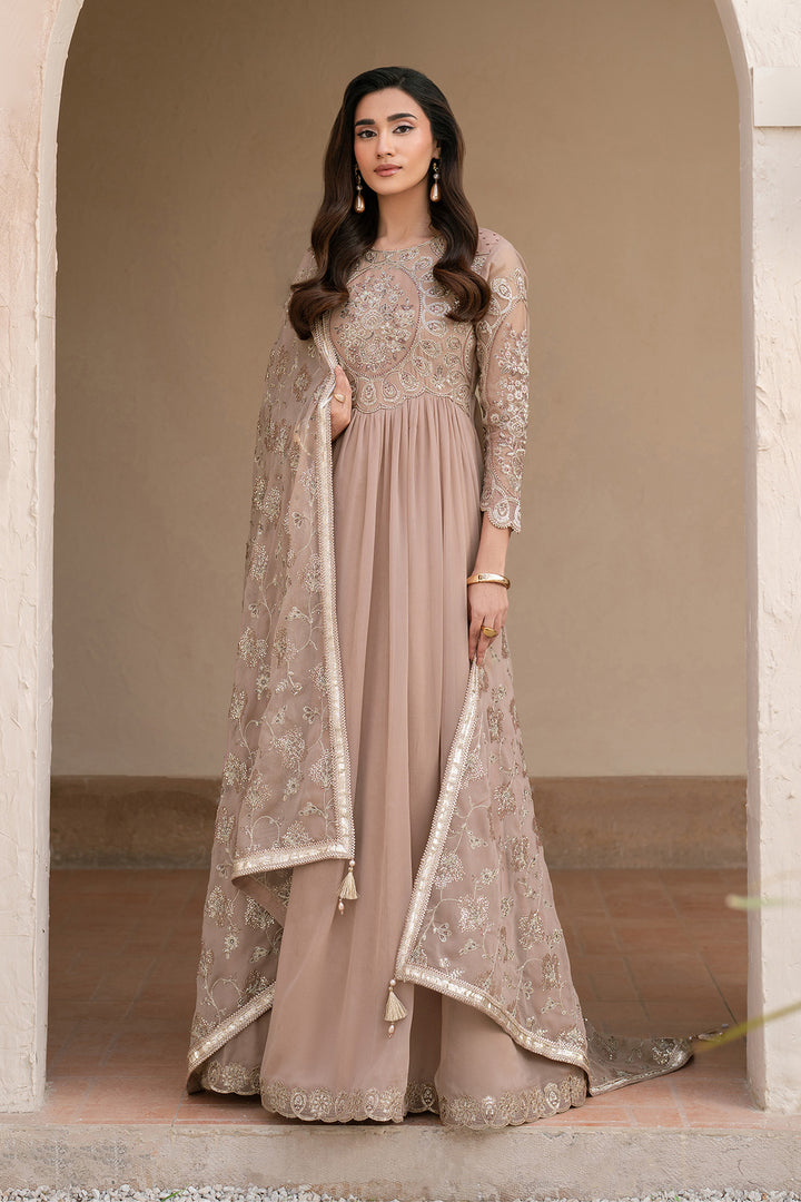 Beige Dress 3 piece - RTW1027