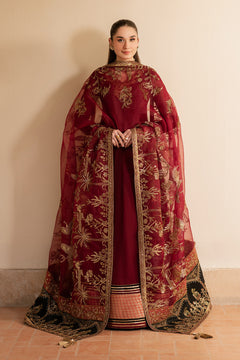 Maroon Dress 3 piece - RTW1024