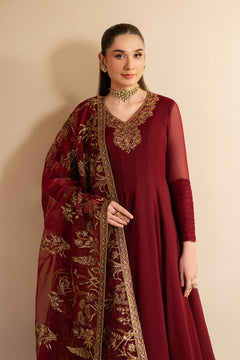 Maroon Dress 3 piece - RTW1024