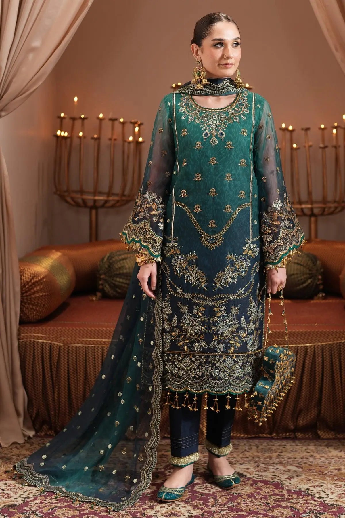 AF-JHLK-04-DEEWANI Embroidered Chiffon
