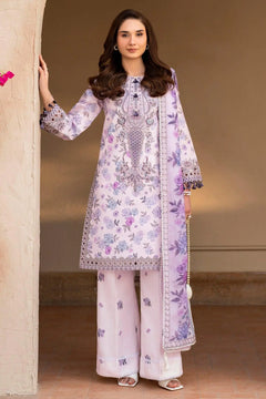 AF-EPL-7021-Lavy Embroidered Printed Lawn
