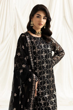 AF-DUA-3019-Nazik Black Embroidered Chiffon