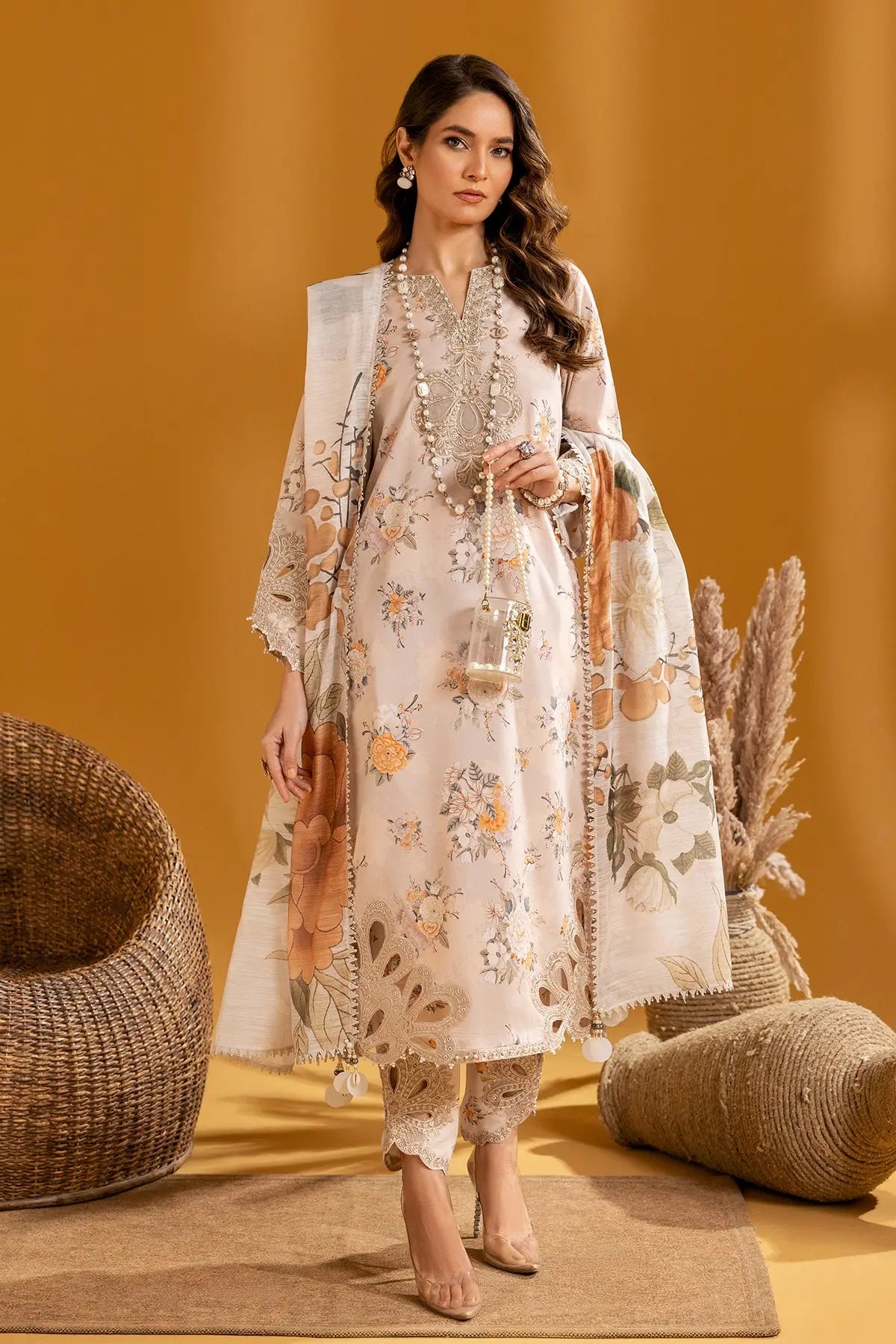 AF-EPL-7003-Hiza Embroidered Printed Lawn