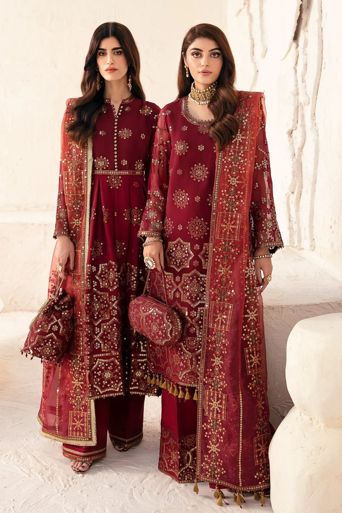 Alizeh Fashion Unstitched Embroidered Chiffon 3 Piece Suit AF26UCF AF-CH-2251-Parsa - Festive Collection main image 1