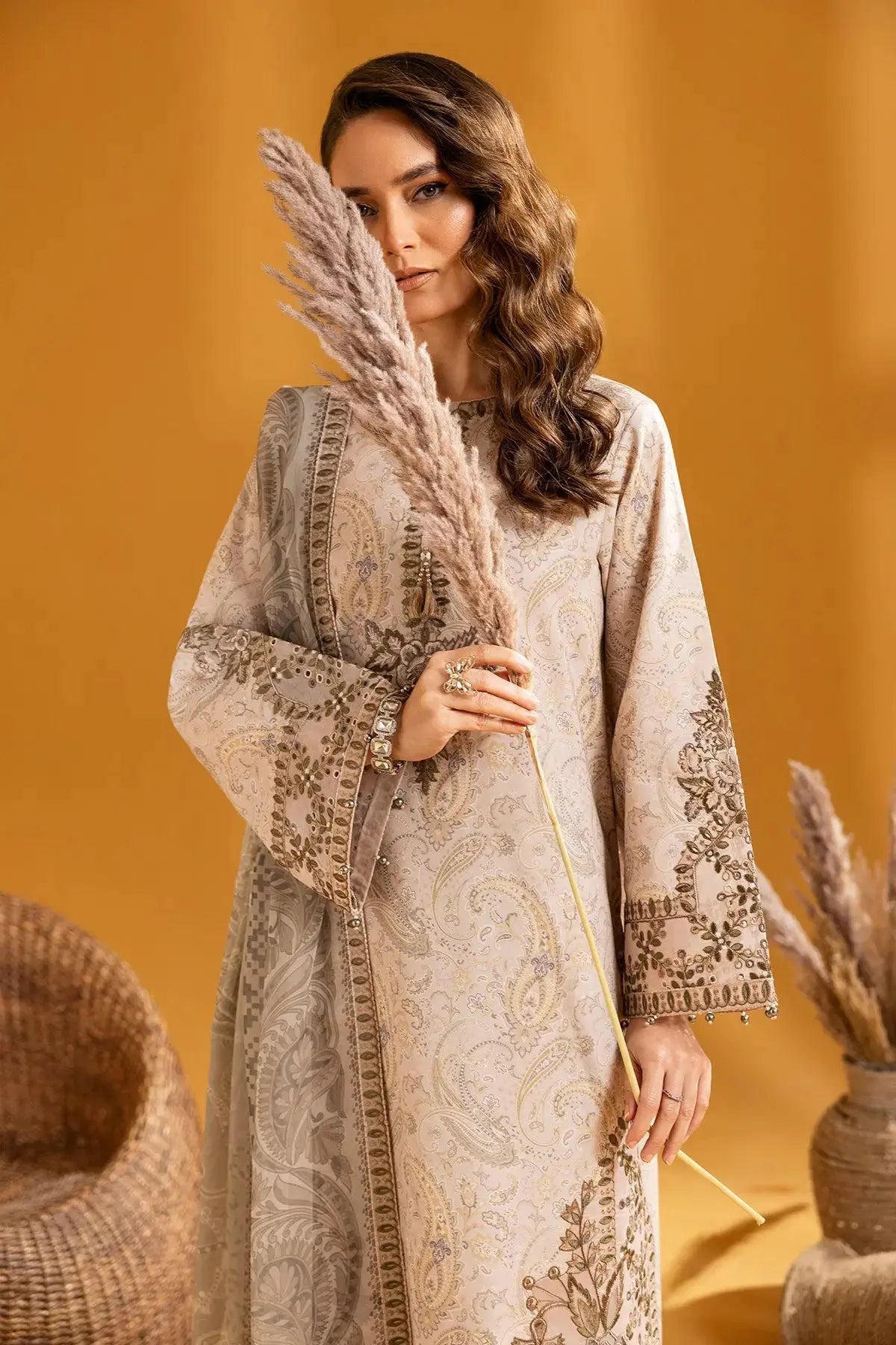 AF-EPL-7009-Hira Embroidered Printed Lawn
